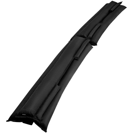 VEVOR Flood Barrier, 10 Pack, 1530 x 210 mm Flood Bags with Bucket, Reusable Water Absorbent Barrier Activated by Water, Sandless Sandbags Blockage, Flooding Prevention Bags for Basement, Garage, Doorway