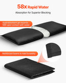 VEVOR Flood Barrier, 10 Pack, 430 x 830 mm Flood Bags with Bucket, Reusable Water Absorbent Barrier Activated by Water, Sandless Sandbags Blockage, Flooding Prevention Bags for Door, Basement, Garage