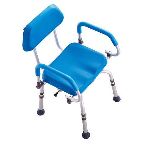 VEVOR Swivel Shower Chair 360 Degree, Adjustable Shower Seat with Pivoting Arms & Padded Bath Seat for Inside Shower or Tub, Non-Slip Rotating Bathtub Chair for Elderly Disabled, 300LBS Capacity