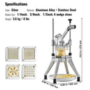 Commercial Chopper Commercial Vegetable Chopper with 4 Blades Fruits Dicer