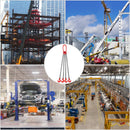 VEVOR Chain Sling, 8 mm x 1m Lifting Chains with Hooks, G80 Engine Chain Hoist Lifts, 5 Ton Load Capacity Lifting Sling Chains for Engine Hoist, Engine Lift Chain with 4 Leg Grab Hooks Heavy Duty