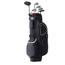 Golf Cart Bag with 14 Way Organizer Divider Top, 35” 11 Pockets Premium Cart Bag with Stand, Durable Golf Bags with Handles & Dust Cover & Detachable Dual Strap for Men & Women, Black White