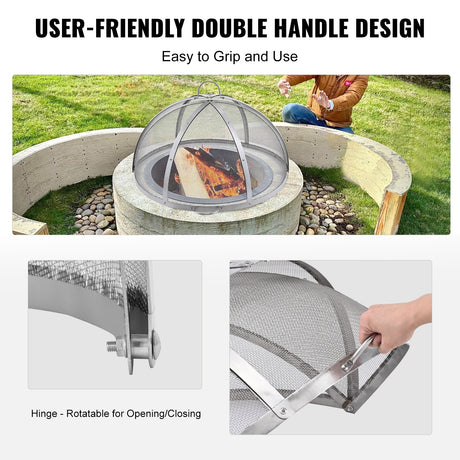 Firepit Spark Screen Lid, 36