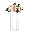VEVOR Wedding Flower Stand, 10PCS 50cm Column Flower Stand, Floral Stands with Acrylic Laminate, Cylindrical Cubic Floral Display Rack for Wedding, Party, Birthday, Home, Centerpiece Stands
