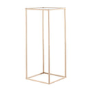 VEVOR Wedding Flower Stand, 10PCS 60cm Column Flower Stand, Floral Stands with Acrylic Laminate, Gold Rectangular Floral Display Rack for Wedding, Party, Birthday, Home,  Gold Centerpiece Stands