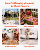 VEVOR Wedding Flower Stand, 10PCS 60cm Column Flower Stand, Floral Stands with Acrylic Laminate, Gold Rectangular Floral Display Rack for Wedding, Party, Birthday, Home,  Gold Centerpiece Stands