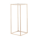 VEVOR Wedding Flower Stand, 10PCS 60cm Column Flower Stand, Floral Stands with Acrylic Laminate, Gold Rectangular Floral Display Rack for Wedding, Party, Birthday, Home,  Gold Centerpiece Stands