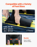 VEVOR Water Skis 116.8 cm / 46 inch, Water Ski Trainers with X-7 Adjustable Bindings, Double-Handle Rope & Removable Stabilizing Bar, Training Waterskis Combo for Youth Up to 136 kg
