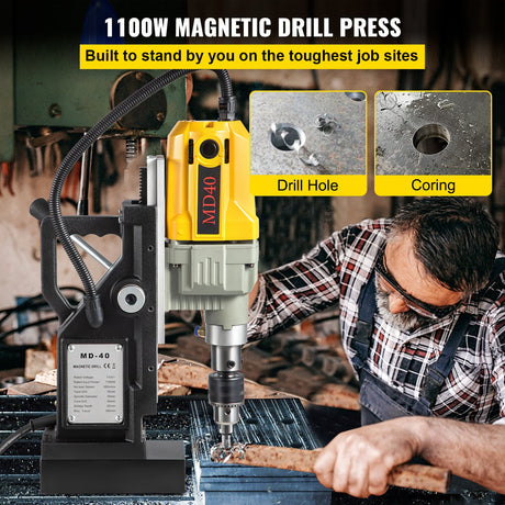 VEVOR Magnetic Drill, 1100W 1.57
