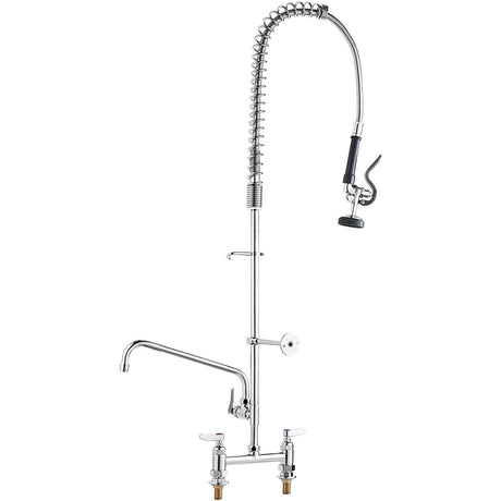 VEVOR Commercial Faucet with Pre-Rinse Sprayer, 44