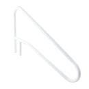 VEVOR Pool Rail, 137.1 x 81.3 cm Pool Handrail, 100kg Load Capacity Heavy Duty Stainless Steel Swimming Handrail, Seamless Welding, Recessed or Base Mount, for Poolside, Water Parks, Spa Centers