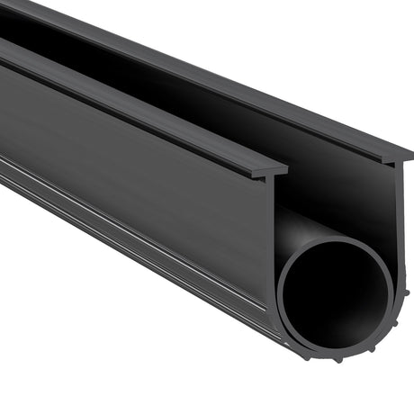 VEVOR Garage Door Seals Bottom Rubber, U Shape +O Ring Combination Garage Door Bottom Weather Seal, 20ft Weatherproofing Garage Door Seal, 5/16 inch T-ends and 3 3/4 inch Width, for Doors, Black