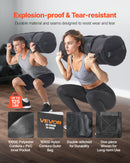 VEVOR Workout Sandbag, Heavy Duty Workout Power Bags with Handles, 23-56 kg Adjustable Slam Bag for Fitness Strength Weight Training Cross-Training, Home Gym Exercise, Black (Unfilled)