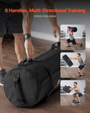 VEVOR Workout Sandbag, Heavy Duty Workout Power Bags with Handles, 23-56 kg Adjustable Slam Bag for Fitness Strength Weight Training Cross-Training, Home Gym Exercise, Black (Unfilled)