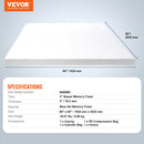 Mattress Topper Memory Foam Detachable & Washable Queen 76.2 mm Thickness