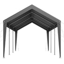 Carport Car Canopy 10 x 20 FT Heavy Duty Portable Car Shelter Tent Grey