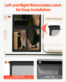 VEVOR RV Screen Door Protector,  622.3 x 508 mm Door Grille, Easy to Install and Disassemble, Reinforced Breathable Protective Mesh, Aluminum Alloy Camper RV Entry Protector for Pet Protection, Black