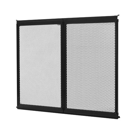 VEVOR RV Screen Door Protector,  622.3 x 508 mm Door Grille, Easy to Install and Disassemble, Reinforced Breathable Protective Mesh, Aluminum Alloy Camper RV Entry Protector for Pet Protection, Black