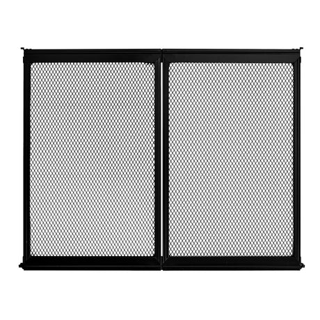 VEVOR RV Screen Door Protector,  622.3 x 508 mm Door Grille, Easy to Install and Disassemble, Reinforced Breathable Protective Mesh, Aluminum Alloy Camper RV Entry Protector for Pet Protection, Black