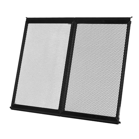 VEVOR RV Screen Door Protector,  622.3 x 508 mm Door Grille, Easy to Install and Disassemble, Reinforced Breathable Protective Mesh, Aluminum Alloy Camper RV Entry Protector for Pet Protection, Black