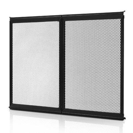 VEVOR RV Screen Door Protector, 673.1 x 508 mm Door Grille, Easy to Install and Disassemble, Reinforced Breathable Protective Mesh, Aluminum Alloy Camper RV Entry Protector for Pet Protection, Black