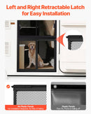 VEVOR RV Screen Door Protector, 571.5 x 508 mm Door Grille, Easy to Install and Disassemble, Reinforced Breathable Protective Mesh, Aluminum Alloy Camper RV Entry Protector for Pet Protection, Black