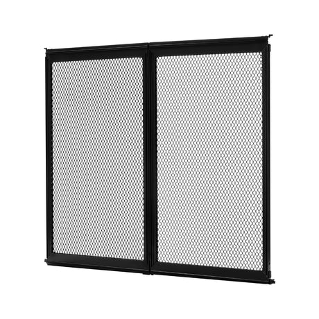 VEVOR RV Screen Door Protector, 571.5 x 508 mm Door Grille, Easy to Install and Disassemble, Reinforced Breathable Protective Mesh, Aluminum Alloy Camper RV Entry Protector for Pet Protection, Black