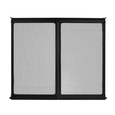 VEVOR RV Screen Door Protector, 571.5 x 508 mm Door Grille, Easy to Install and Disassemble, Reinforced Breathable Protective Mesh, Aluminum Alloy Camper RV Entry Protector for Pet Protection, Black