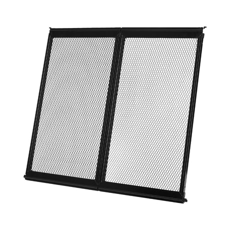 VEVOR RV Screen Door Protector, 571.5 x 508 mm Door Grille, Easy to Install and Disassemble, Reinforced Breathable Protective Mesh, Aluminum Alloy Camper RV Entry Protector for Pet Protection, Black