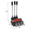 VEVOR 3 Spool Hydraulic Control Valve 11GPM Hydraulic Directional Control Valve Double Acting Hydraulic Valve for Tractors Loaders Tanks