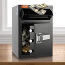 VEVOR 2.5 Cub Depository Safe, Deposit Safe with Drop Slot, Electronic Code Lock and 2 Emergency Keys, 20.27'' x 13.97'' x 13.97'' Business Drop Slot Safe for Cash, Mail in Home, Hotel, Office
