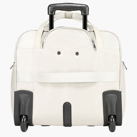 VEVOR Rolling Laptop Bag, Fits Up to 15.6 Inch Laptop, Wheeled Briefcase, Roller Computer Tote Bag with 2 Fixed Wheels & Telescoping Handle, Laptop Case for Work Travel Business Office, Women Men