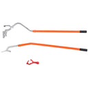VEVOR Tire Mount Demount Tool, 571-622 mm Manual Steel Tire Changer Mount Demount Removal Tool, with Extra Bead Holder, Tubeless Truck Bead Breaker, 3 PCS Tire Changing Tools, Orange
