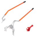 VEVOR Tire Mount Demount Tool, 571-622 mm Manual Steel Tire Changer Mount Demount Removal Tool, with Extra Bead Holder, Tubeless Truck Bead Breaker, 3 PCS Tire Changing Tools, Orange