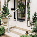 VEVOR Handrail Outdoor Stairs, 3ft, 34 Inch Outdoor Handrail, Outdoor Stair Railing Adjustable from 0 to 60 Degrees Handrail for Stairs Outdoor White Aluminum Stair Railing for Garden, Office Area