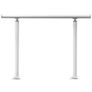 VEVOR Handrail Outdoor Stairs, 3ft, 34 Inch Outdoor Handrail, Outdoor Stair Railing Adjustable from 0 to 60 Degrees Handrail for Stairs Outdoor White Aluminum Stair Railing for Garden, Office Area