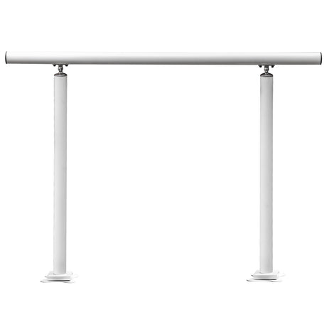 VEVOR Handrail Outdoor Stairs, 3ft, 34 Inch Outdoor Handrail, Outdoor Stair Railing Adjustable from 0 to 60 Degrees Handrail for Stairs Outdoor White Aluminum Stair Railing for Garden, Office Area