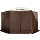 Pop-up Camping Gazebo Camping Canopy Shelter 6 Sided 10' x 10' Sun Shade