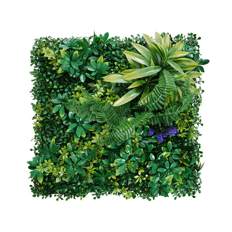 VEVOR Artificial Grass Wall Panels, 8 PCS 20 x 20 inch, 3D Combination Greenery Boxwood  Panel for Indoor Outdoor Green Decor & Ivy Fence Covering, Privacy Backdrop Wall Hedge Screen for Garden