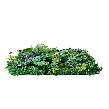 VEVOR Artificial Grass Wall Panels, 8 PCS 20 x 20 inch, 3D Combination Greenery Boxwood  Panel for Indoor Outdoor Green Decor & Ivy Fence Covering, Privacy Backdrop Wall Hedge Screen for Garden