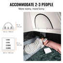Truck Bed Tent, 5.5'-6' Pickup Truck Tent with Rain Layer and Carry Bag, Waterproof PU2000mm Double Layer Truck Tent for Camping, Accommodate 2-3 Person, for Camping Traveling Outdoor Activities