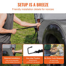 Truck Bed Tent, 6.4'-6.7' Pickup Truck Tent with Rain Layer and Carry Bag, Waterproof PU2000mm Double Layer Truck Tent, Accommodate 2-3 Person, for Camping Traveling Outdoor Activities