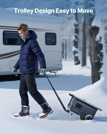 VEVOR Diesel Heater, 8KW, DC 12V/24V, All in One Portable Diesel Air Heater with Bluetooth APP Control, Remote Control and LCD Screen, Trolley Design, 5 L Fuel Tank for Trucks, Vans, RVs, Campers