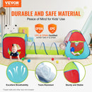 3 in 1 Kids Play Tent with Tunnel for Boys, Girls, Babies and Toddlers, Indoor/Outdoor Pop Up Playhouse with Carrying Bag & Banding Straps as Birthday Gifts, Red/Yellow/Blue Multicolor