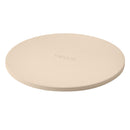 Pizza Stone, 381 mm Round Cordierite Pizza Stone, Extra Large Baking-Stone with Aluminum Peel, 17 mm Thickness Heat-Resistant Cooking Cordierite, for Kitchen Oven, Baking Pizzas, BBQ Grilling