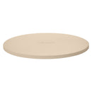 Pizza Stone, 381 mm Round Cordierite Pizza Stone, Extra Large Baking-Stone with Aluminum Peel, 17 mm Thickness Heat-Resistant Cooking Cordierite, for Kitchen Oven, Baking Pizzas, BBQ Grilling