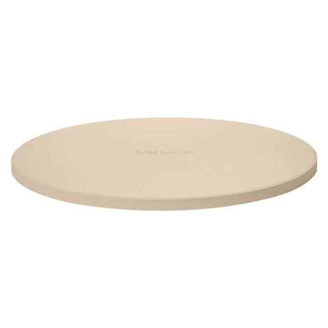 Pizza Stone, 381 mm Round Cordierite Pizza Stone, Extra Large Baking-Stone with Aluminum Peel, 17 mm Thickness Heat-Resistant Cooking Cordierite, for Kitchen Oven, Baking Pizzas, BBQ Grilling