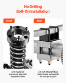 VEVOR 76.2 mm Front and 50.8 mm Rear Leveling Lift Kit for 2007-2023 Silverado 1500 2WD/4WD, 2007-2023 Sierra 1500 2WD/4WD, Chassis Level Kit with 2 Front Strut Spacers, 2 Rear Lift Blocks, 2 U-Bolts
