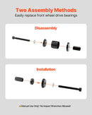 VEVOR Wheel Bearing Press Kit, 23 PCS FWD Bearing Puller Tools, for Front Wheel Drive Bearing Removal and Installation, Wheel Bearing Tool with Sliding Screw, Bushings, Sleeve Plates, Storage Case