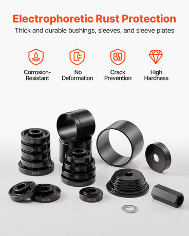 VEVOR Wheel Bearing Press Kit, 23 PCS FWD Bearing Puller Tools, for Front Wheel Drive Bearing Removal and Installation, Wheel Bearing Tool with Sliding Screw, Bushings, Sleeve Plates, Storage Case